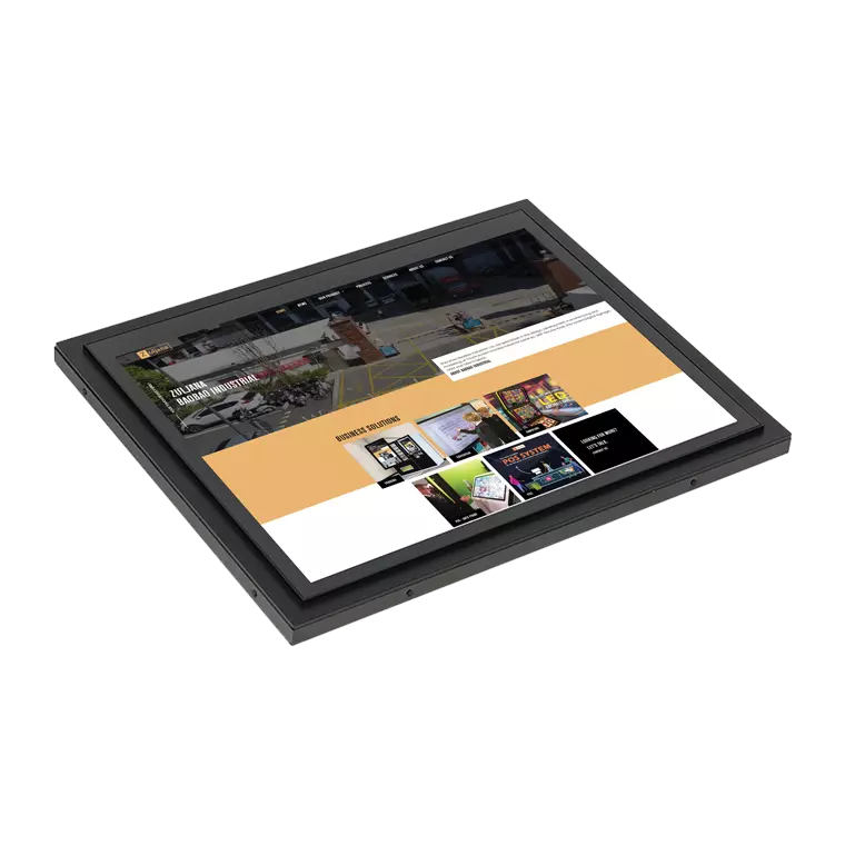 Front View - ZL104TMBCAP - 10.4″ Industrial Touchscreen Monitor