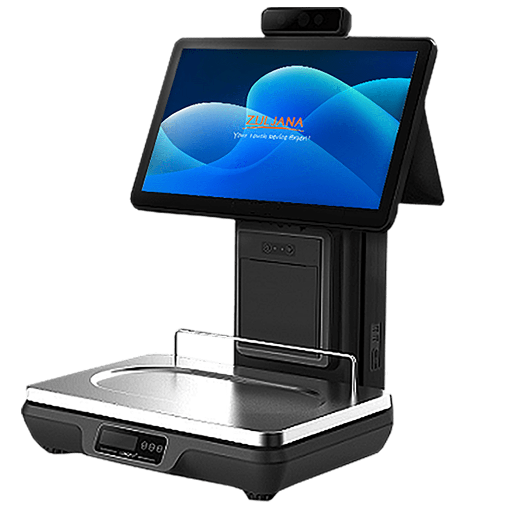 ZLX107POSSL TOUCH SCREEN POS SCALE SYSTEM FRONT VIEW